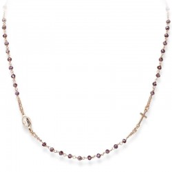 Image du Collier Chapelet Amen en argent avec cristaux pour femmes CRORVI3