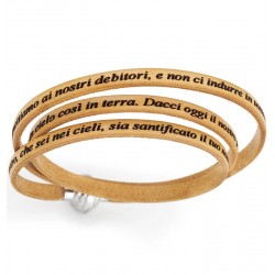 Image of the Amen Lords Prayer Bracelet in Italian PNIT14