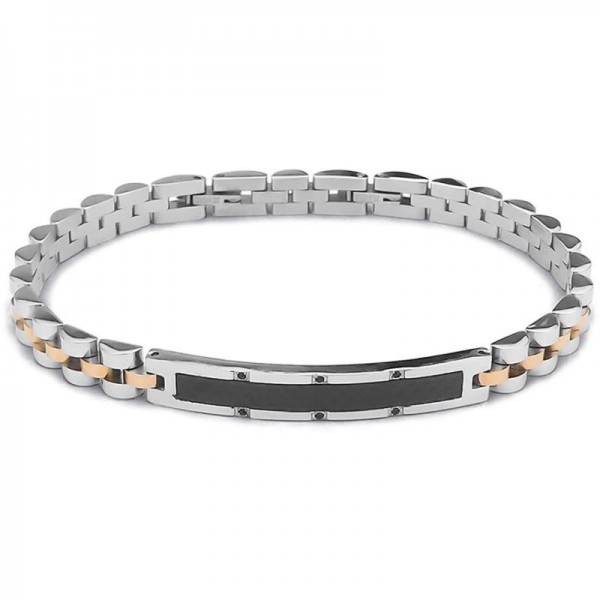Image of the Boccadamo Man mens Bracelet ABR658RS