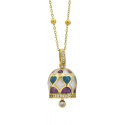 Image du Collier Femme Boccadamo avec Clochette Porte-Bonheur CL/GR18