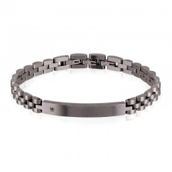 Breil Men's Bracelet Black Diamond TJ2400