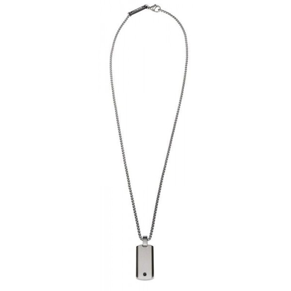 Buy Breil Men's Necklace Black Diamond TJ2748