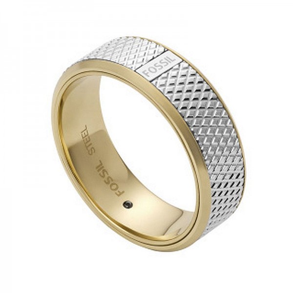 Image of the Fossil Jewelry - Steel Mens Ring - JF04195998
