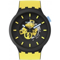 Swatch Watch Big Bold Mustard Skies SB03B109