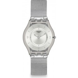 Swatch Unisex Watch Skin Classic Metal Knit SFM118M