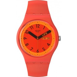 Buy Swatch Unisex Watch New Gent Proudly Red SO29R705