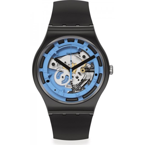 Buy Swatch Unisex Watch New Gent Blue Anatomy SUOB187