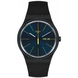 Buy Swatch Mens Watch New Gent Black Rails SUOB731
