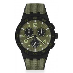 Buy Swatch Mens Watch Chrono Plastic Dark Forest SUSB105