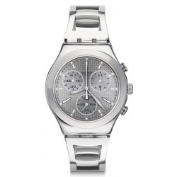 Swatch Women's Watch Irony Chrono Silverli YCS112G