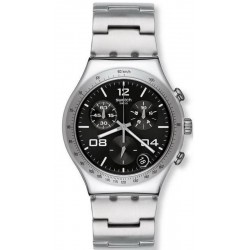 Swatch Unisex Watch Irony Chrono Blustery Black YCS564G