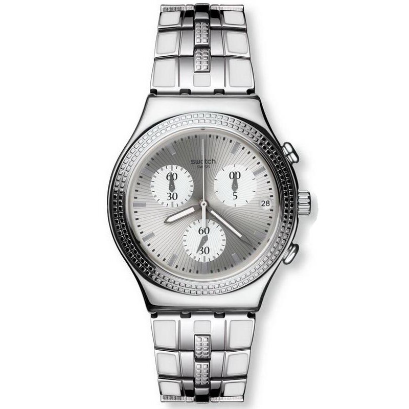 Reloj Swatch Mujer Dreamnight Rose Ycs588g Cronógrafo Acero