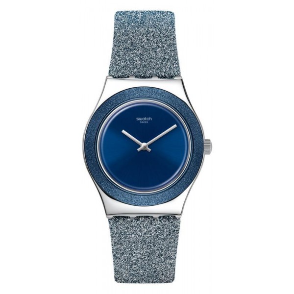 Buy Swatch Womens Watch Irony Medium Blue Sparkle YLS221