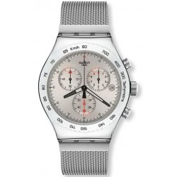 Buy Swatch Men's Watch Irony Chrono Silverish YVS405G