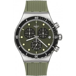Buy Swatch Mens Watch Irony Chrono Back In Khaki YVS488